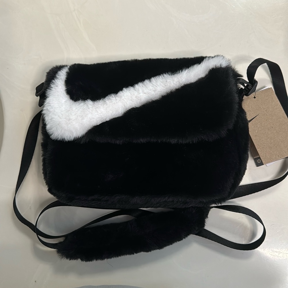 Nike Faux Fur Futura Crossbody Bag